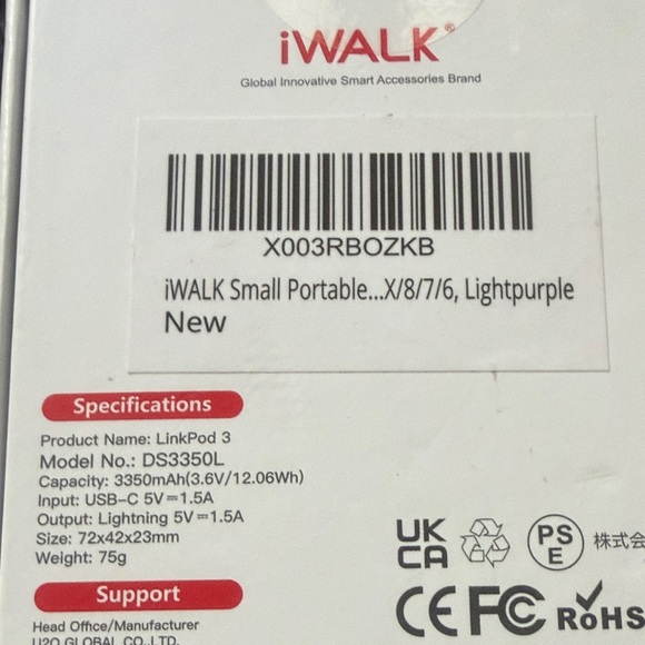 Pink Portable Charger - Picture 4 of 4